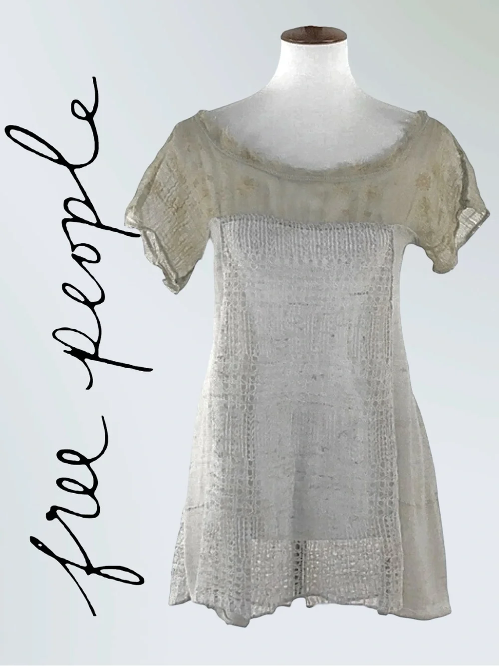 Free People • Pieced Floral Print Tunic || Medium